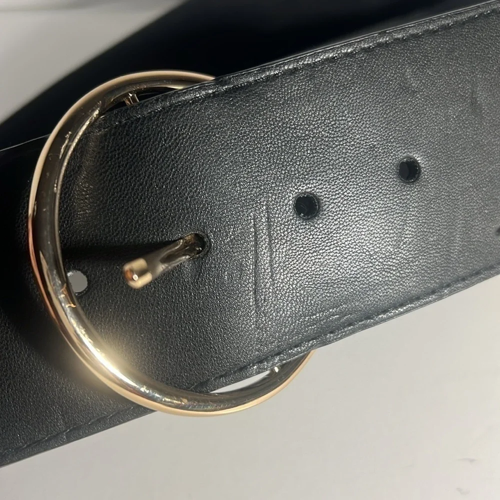 Nine West black elastic belt size M/L